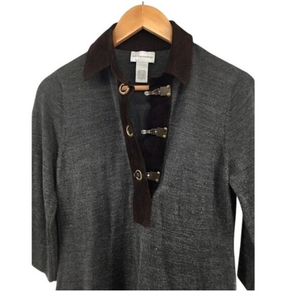 Soft‎ Surroundings Womens Wool Blend Pullover Top With Toggle Closure - Picture 2 of 7